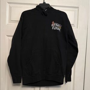 Black PLL Hoodie with Graphic Print